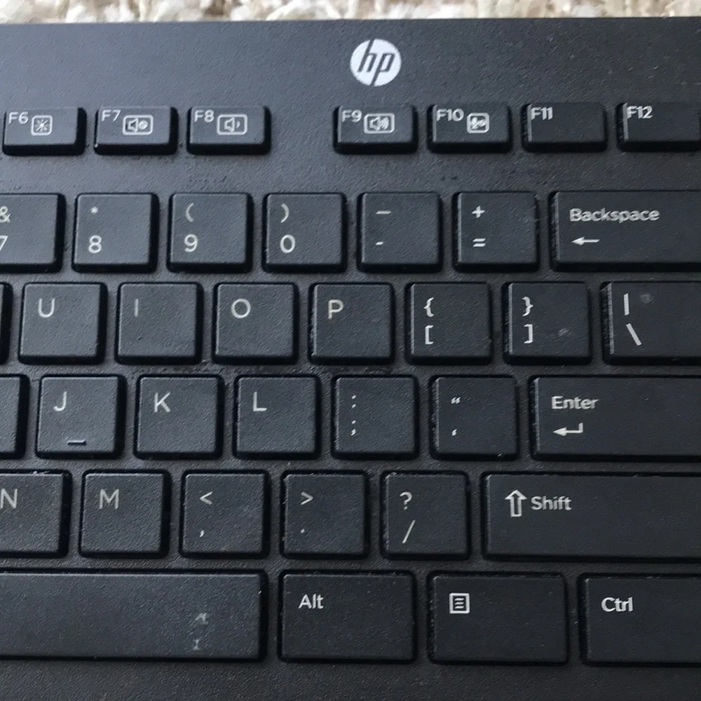 HP Black Wired Keyboard